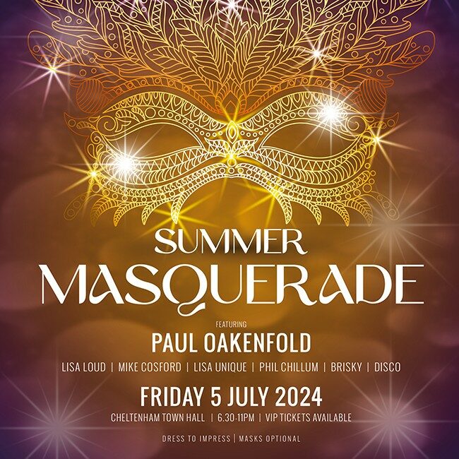 Summer Masquerade at Cheltenham Town Hall